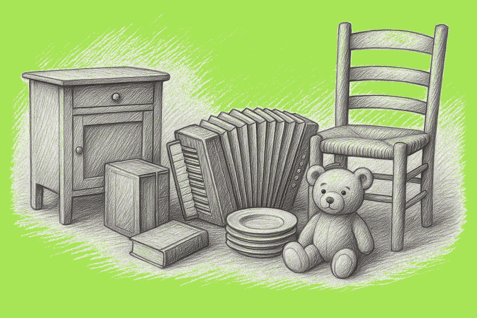 Illustration brocante quartier